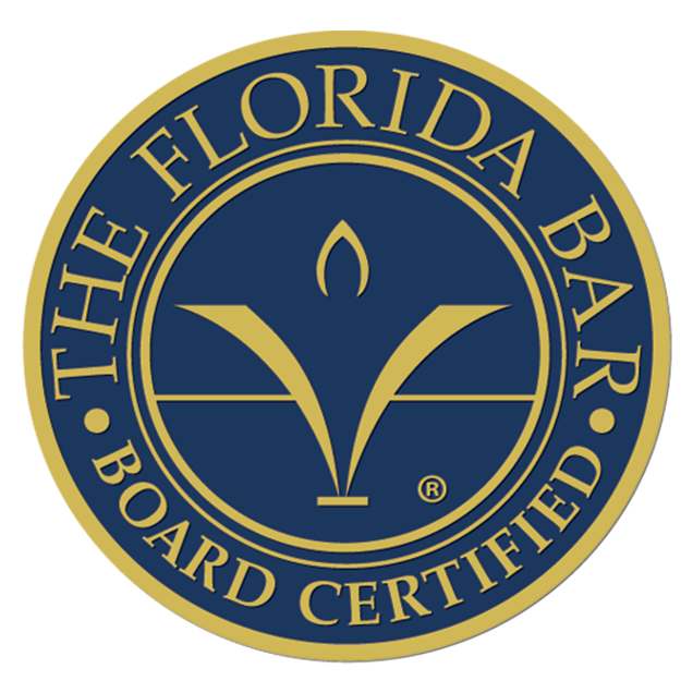 Seal of The Florida Bar, indicating board certification.