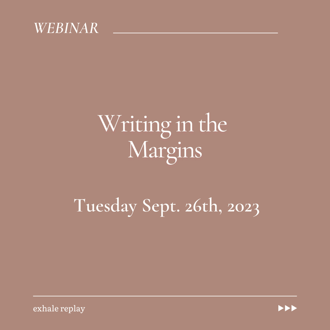 September 2023: Writing in the Margins