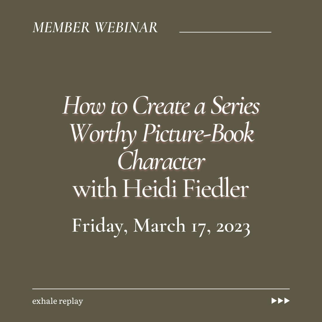 March 2023: How to Create a Series Worthy Picture-Book Character