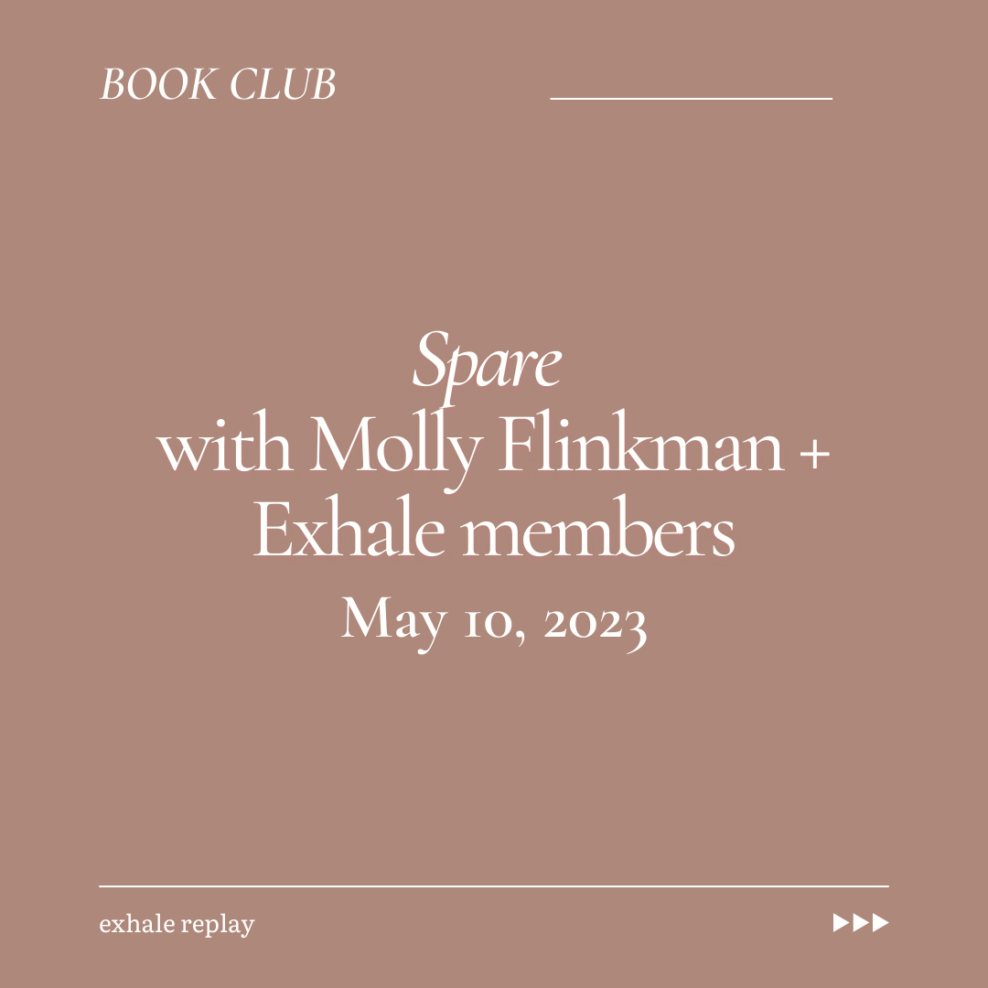 May 2023: Spare Book Club