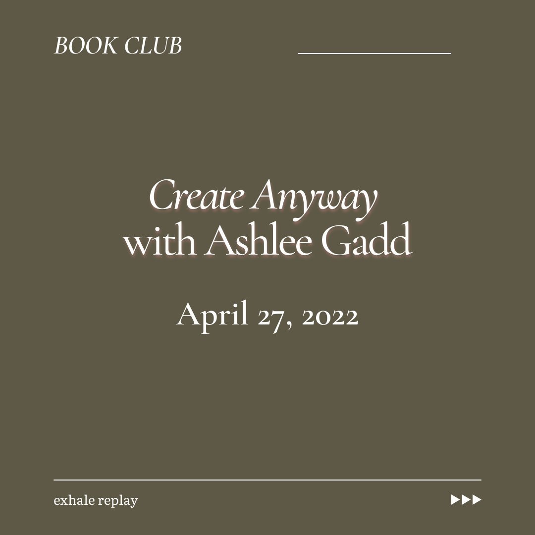 April 2023: Create Anyway Book Club