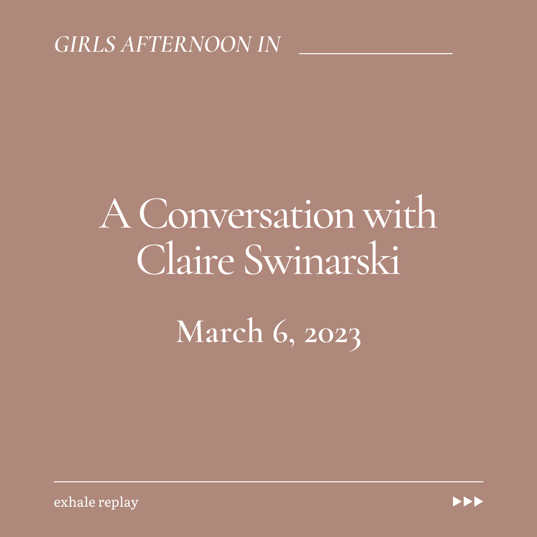 Mar 2023: A Conversation with Claire Swinarski