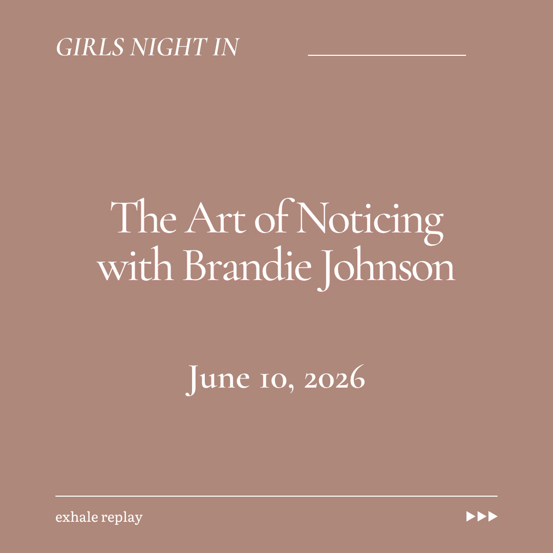 The Art of Noticing