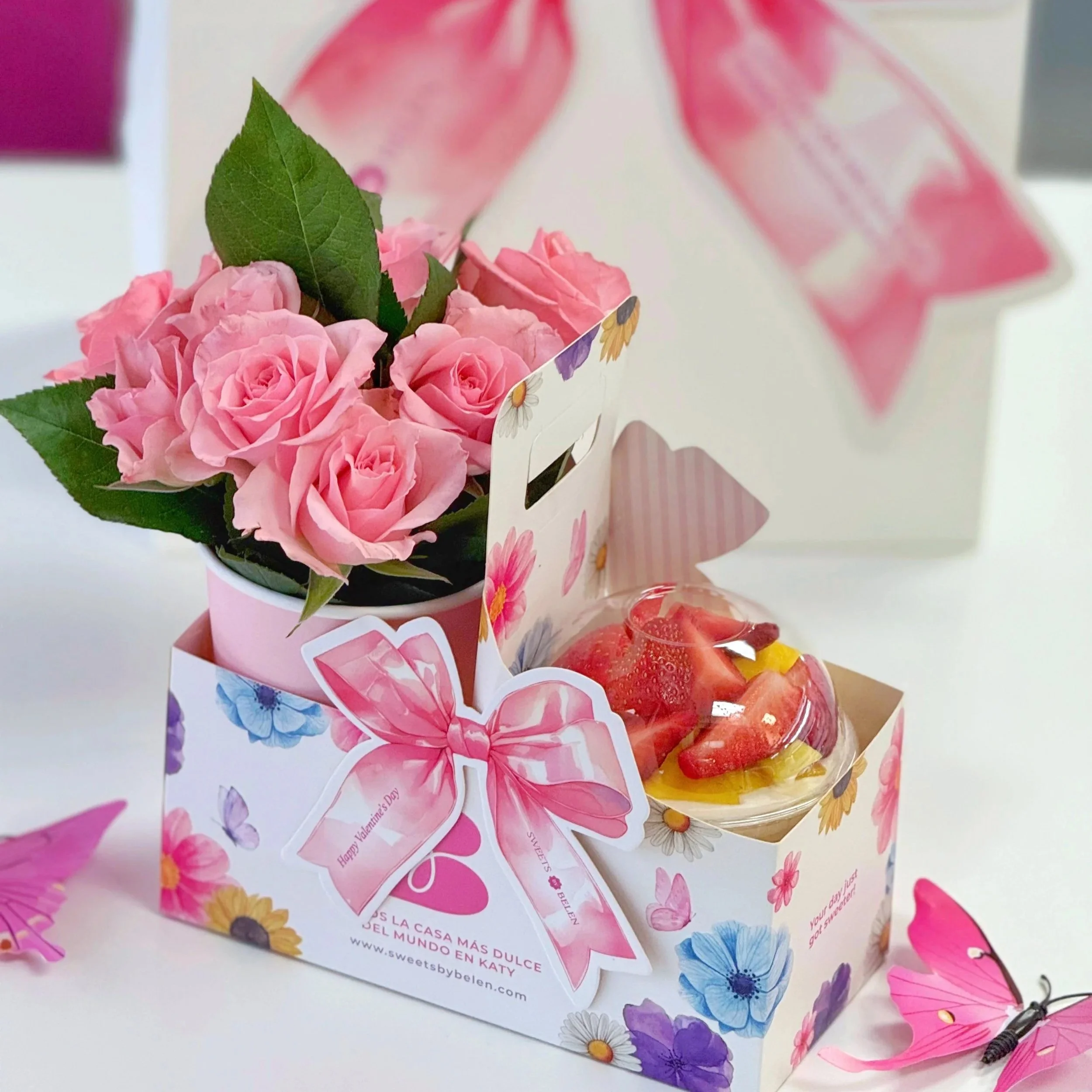 Flowers & Dessert Box