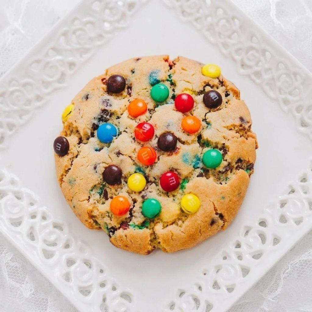 Chocolate chip and M&M cookies