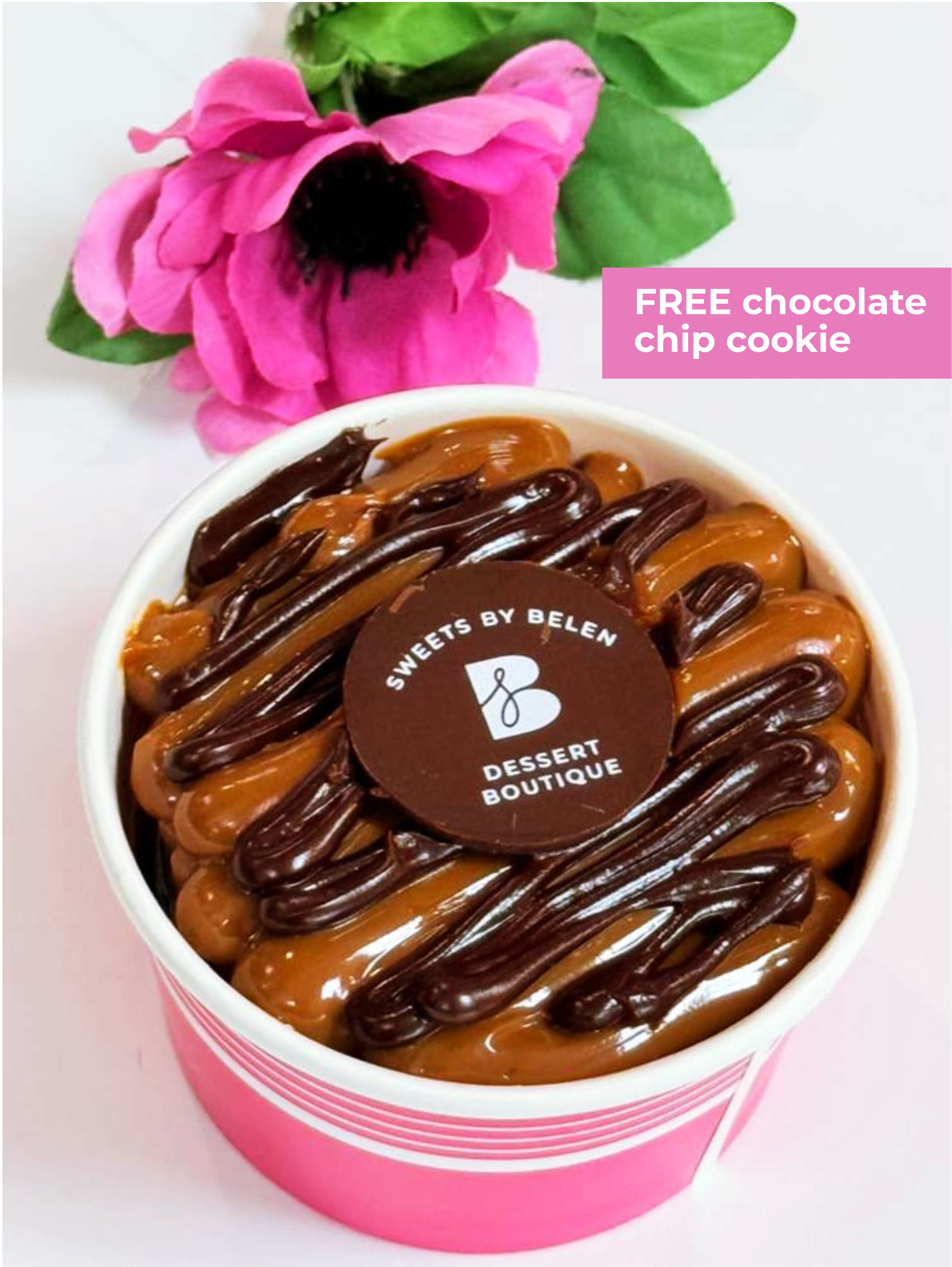 Cuchareable de alfajor marmoleado