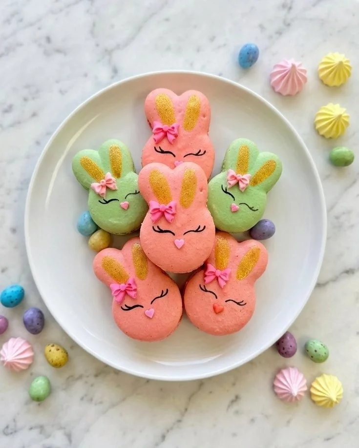 Easter Bunny Macarons