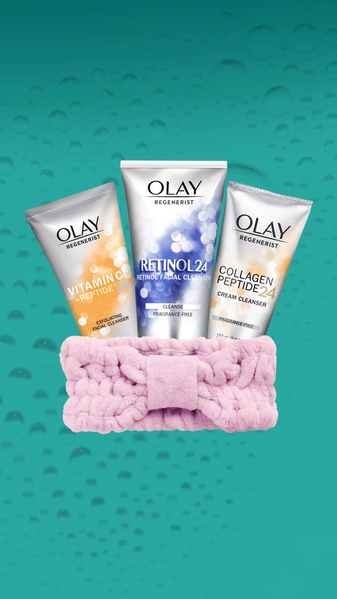 Olay Triple Threat Cleanser Ad Design by Melanie Gargano of Tiny Penthouse Studio
