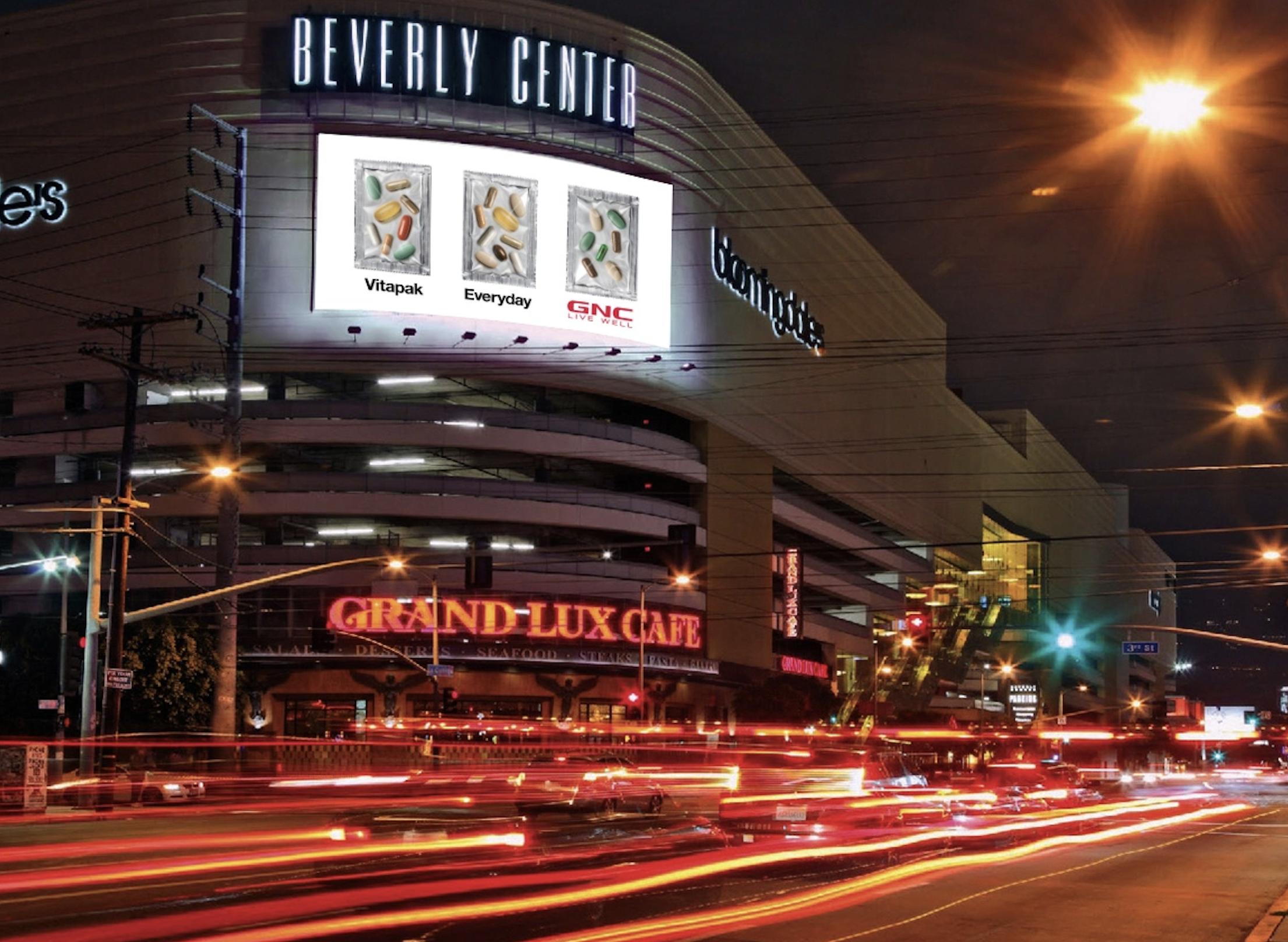 GNC Store and OOH design - Outdoor advertisement