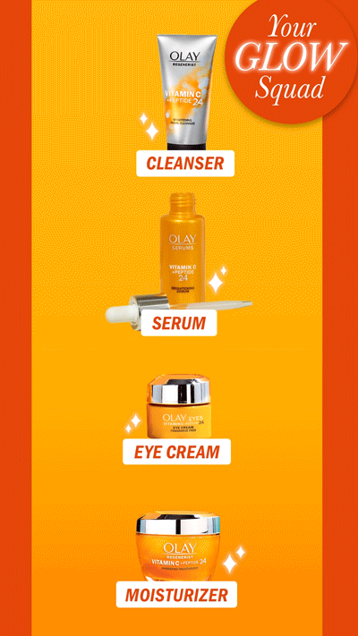 Social Media Ad Design for Olay Brightening Creams