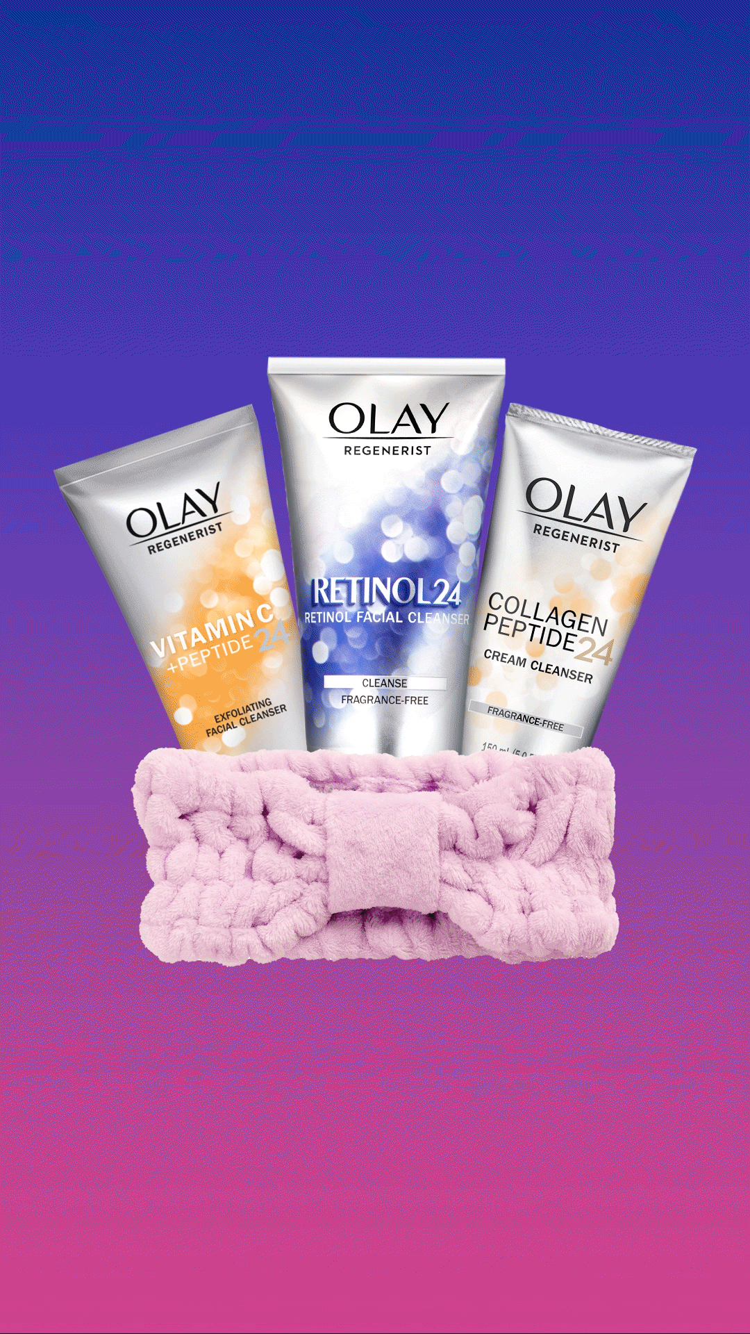 Olay Triple Threat Cleanser Ad Design by Melanie Gargano of Tiny Penthouse Studio