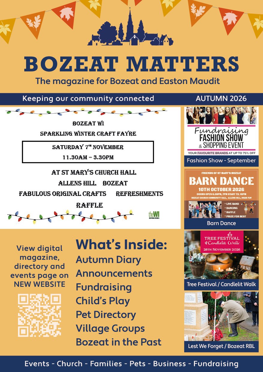 Bozeat Matters Autumn 2026 front cover