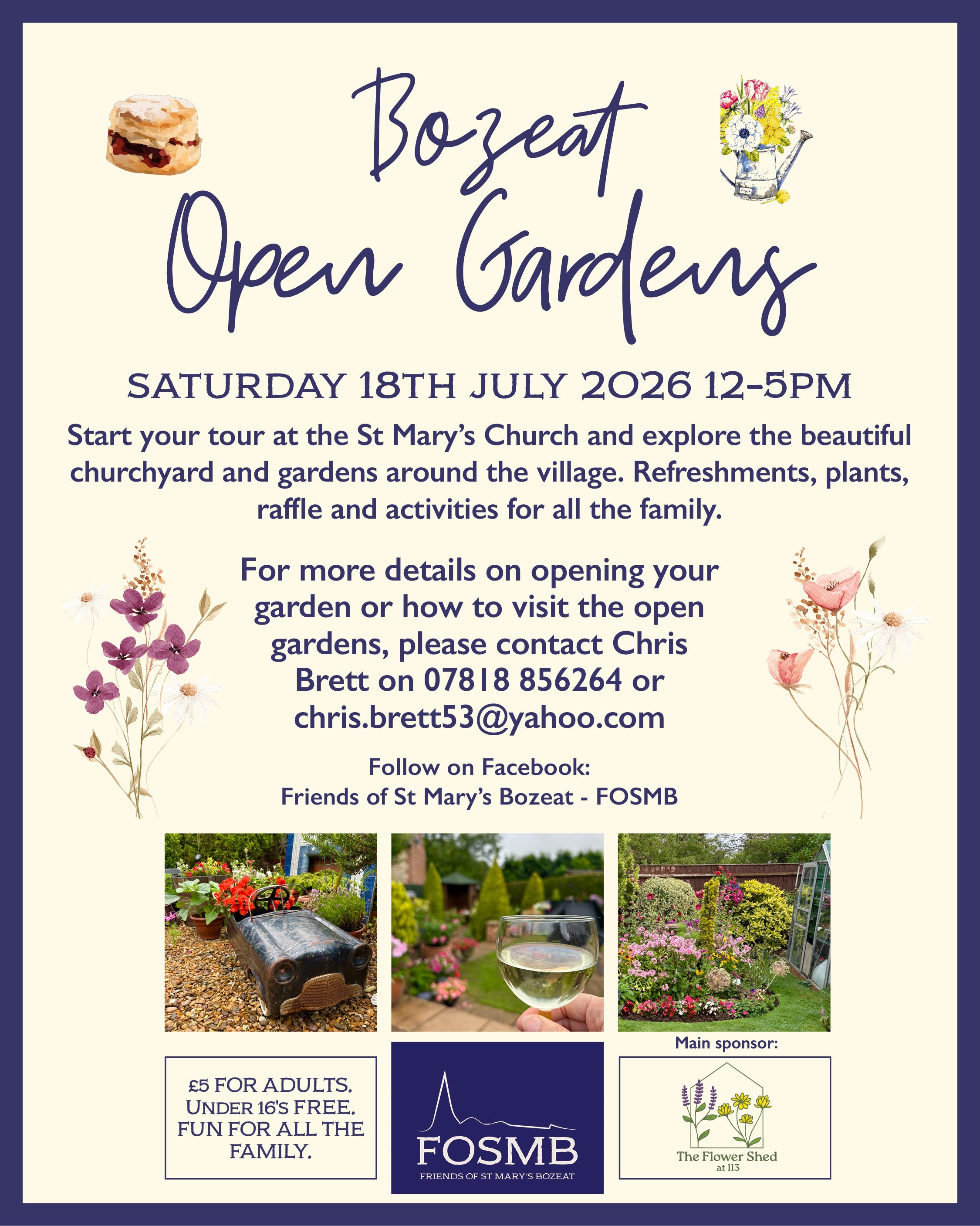 Bozeat Open Gardens 2026 poster