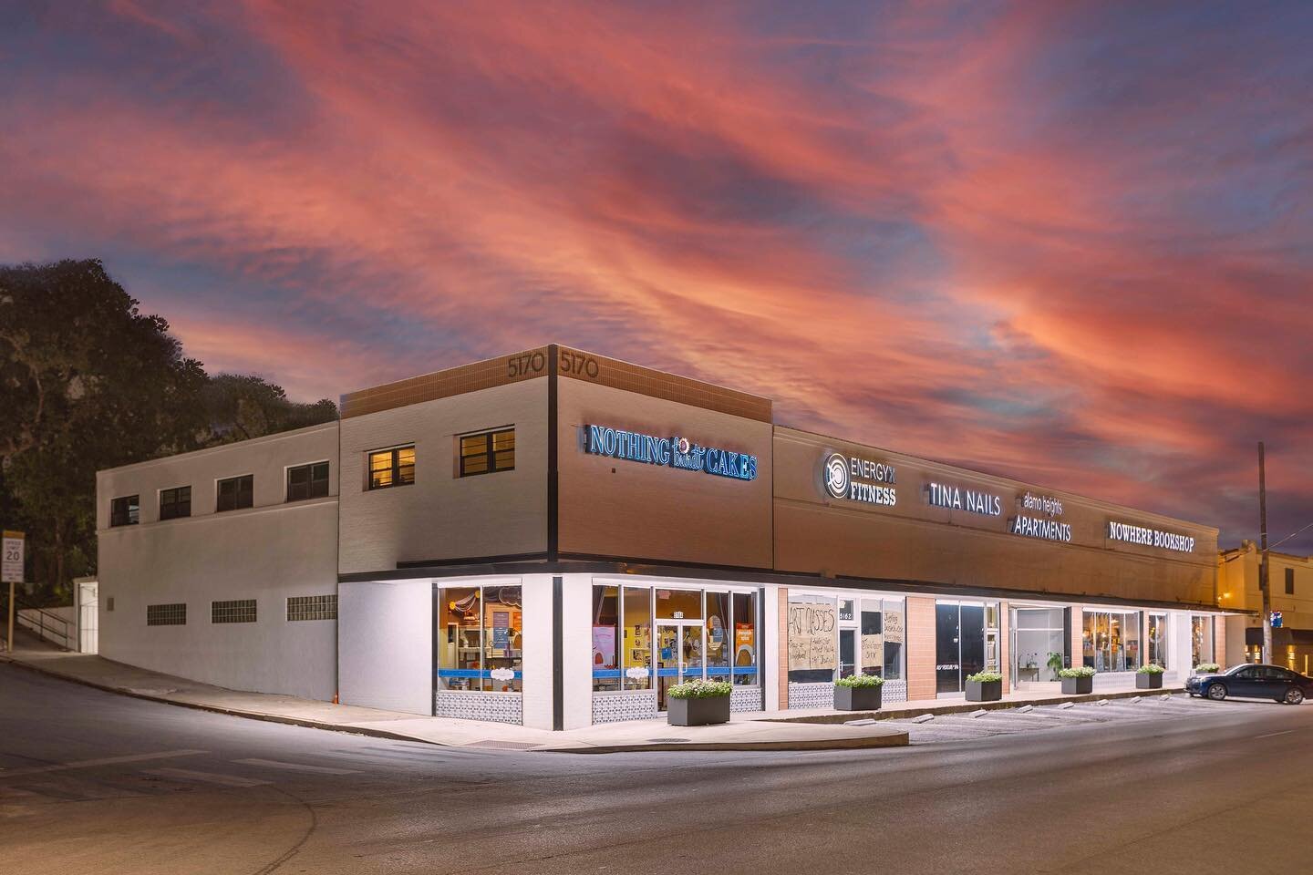 Property Spotlight: Alamo Heights Center (5154-5170 Broadway, 78209)
Alamo Heights Center is located directly along the heavily trafficked Broadway corridor in the heart of Alamo Heights. The property has excellent storefront visibility for its retai