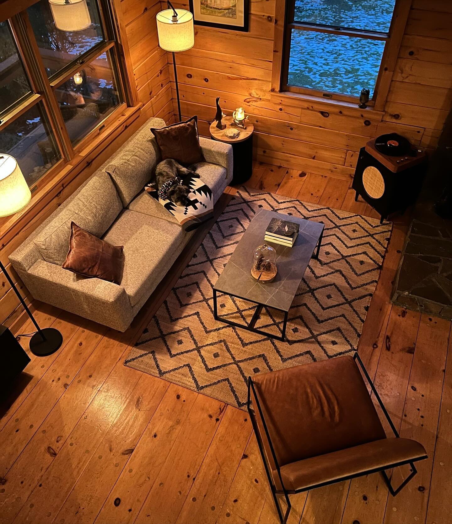 Living room glow up! #cabin #cabinlife #homedecor