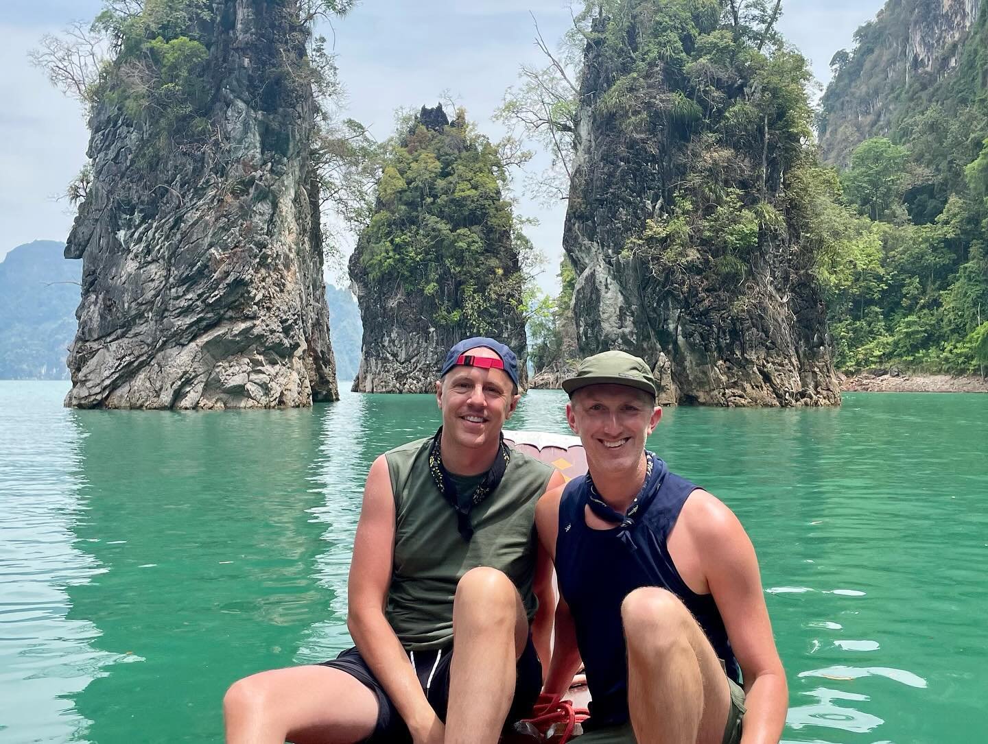 Khao Sok National Park. The last adventure before our final night in Bangkok where we witnessed monkeys playing at our hotel, took a night trek in the jungle and saw all sorts of critters, and spent a day on Cheow Lan Lake surrounded by dramatic lime
