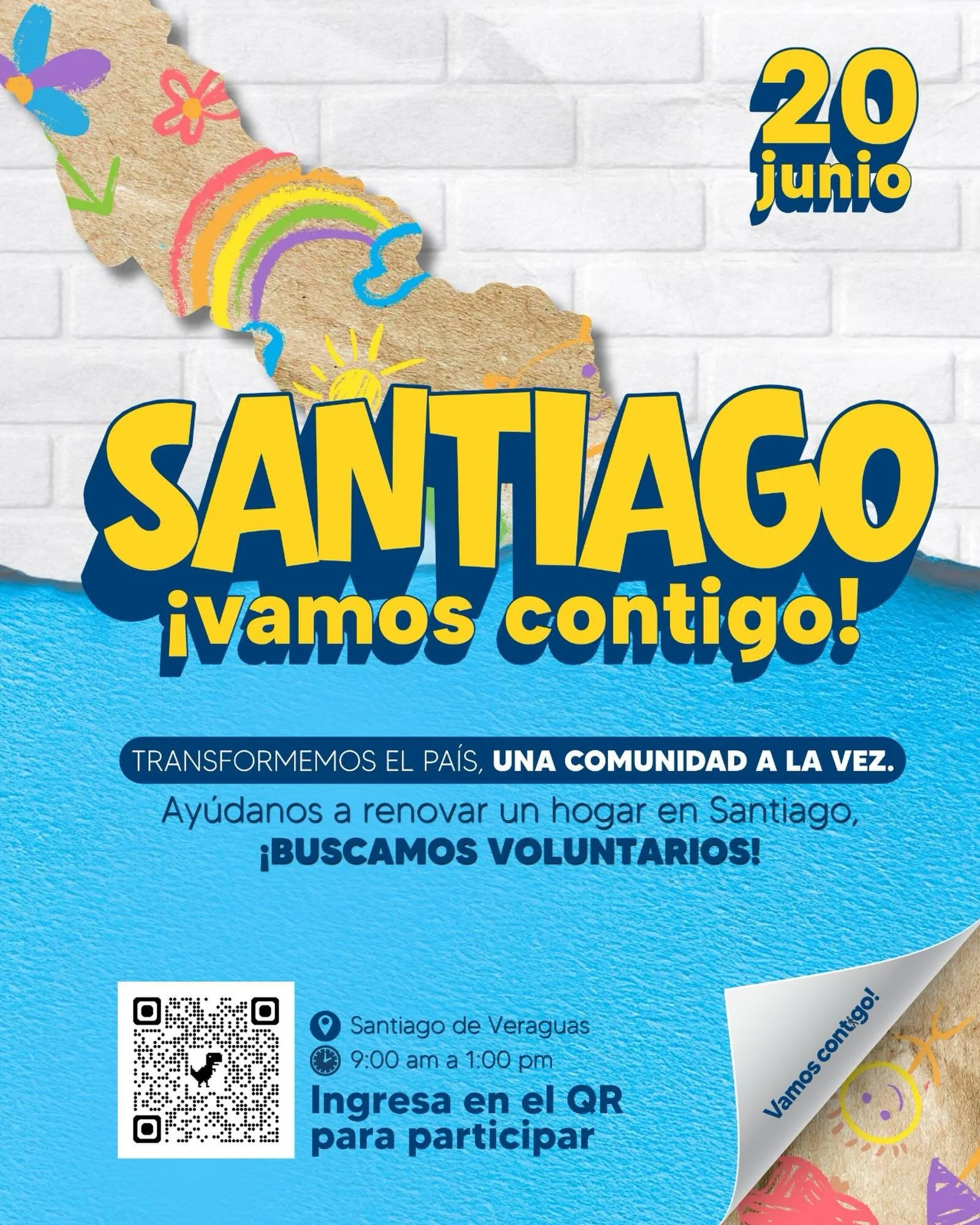 Vamos Contigo se traslada a Santiago 🚗🎉👏 para renovar un hogar 🏡❤️🧹🧼

Tendremos varias actividades: limpieza, pintura, siembra de un huerto, habilitaci&oacute;n de un espacio de lectura 📖 y mucho m&aacute;s 💕 

Toda la familia est&aacute; bie