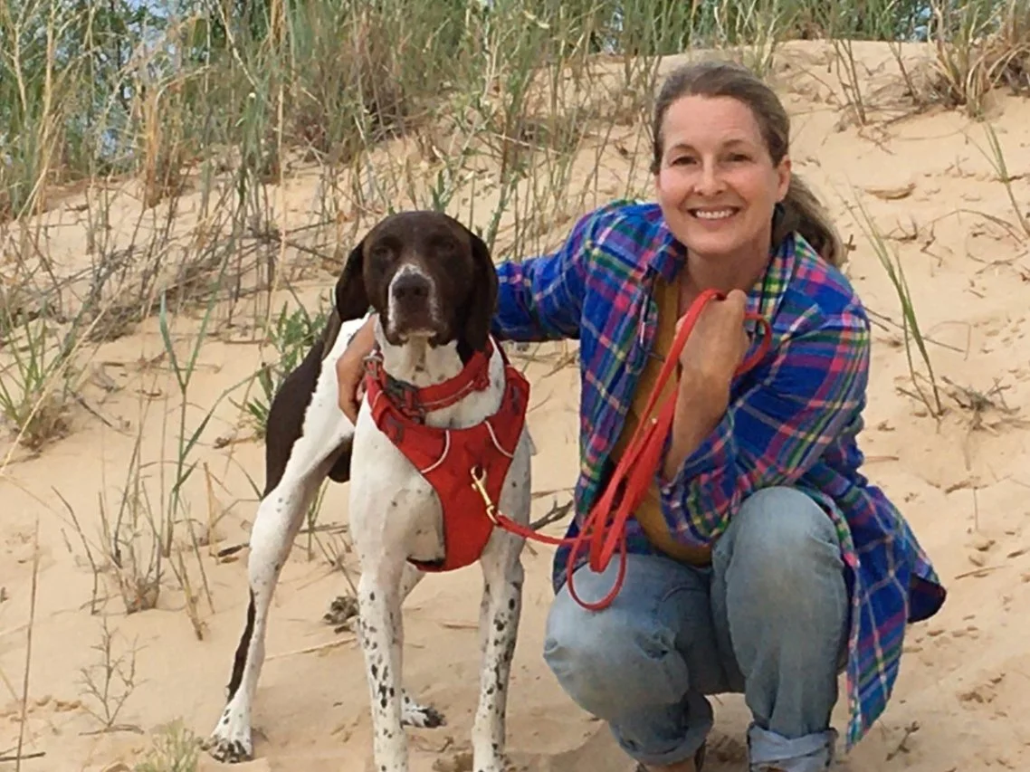 Hiking at Lake Michigan with Skipper 2022