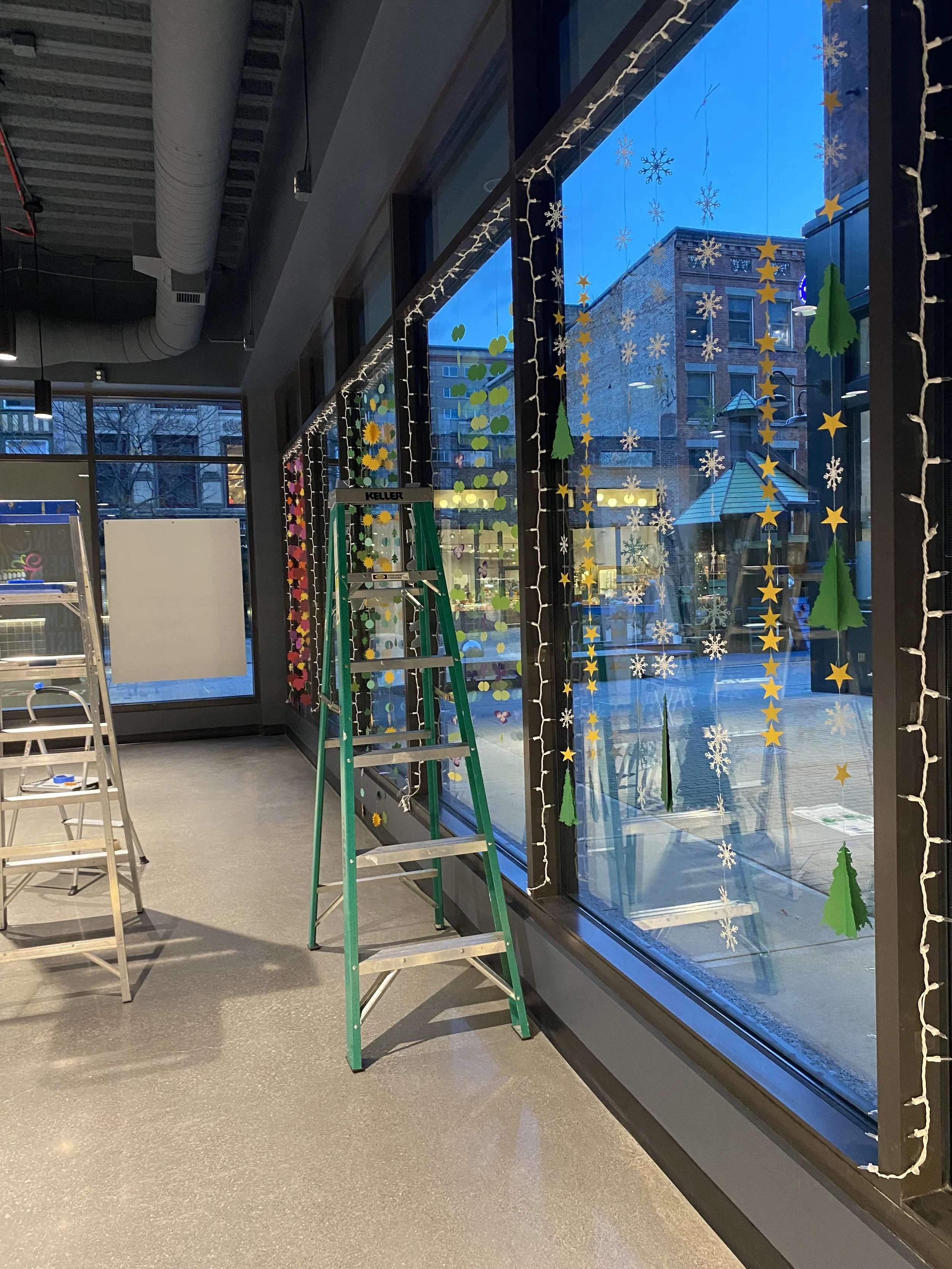 Downtown Ithaca Alliance Windows Project at Harold's Square