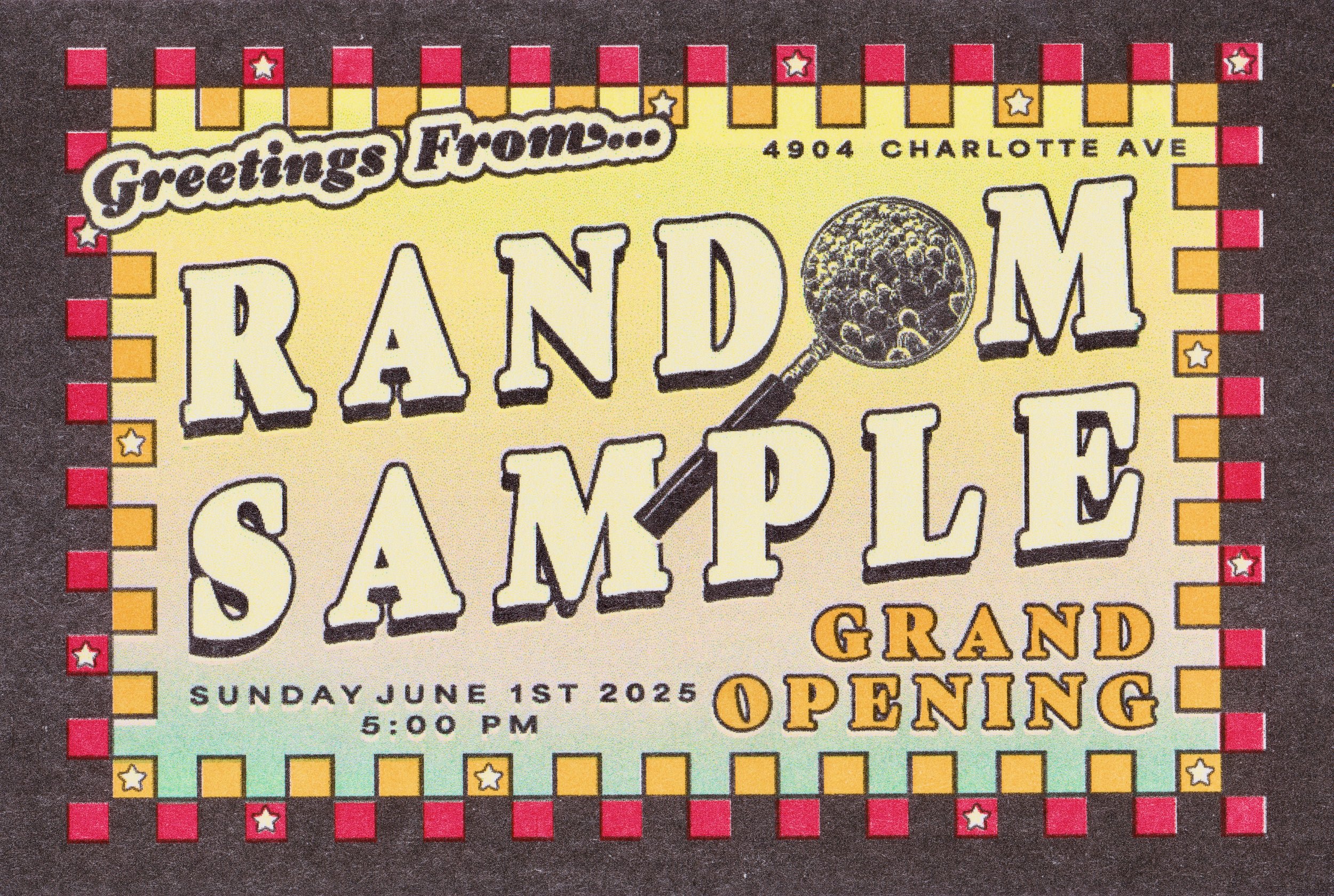 Random Sample: Grand Opening