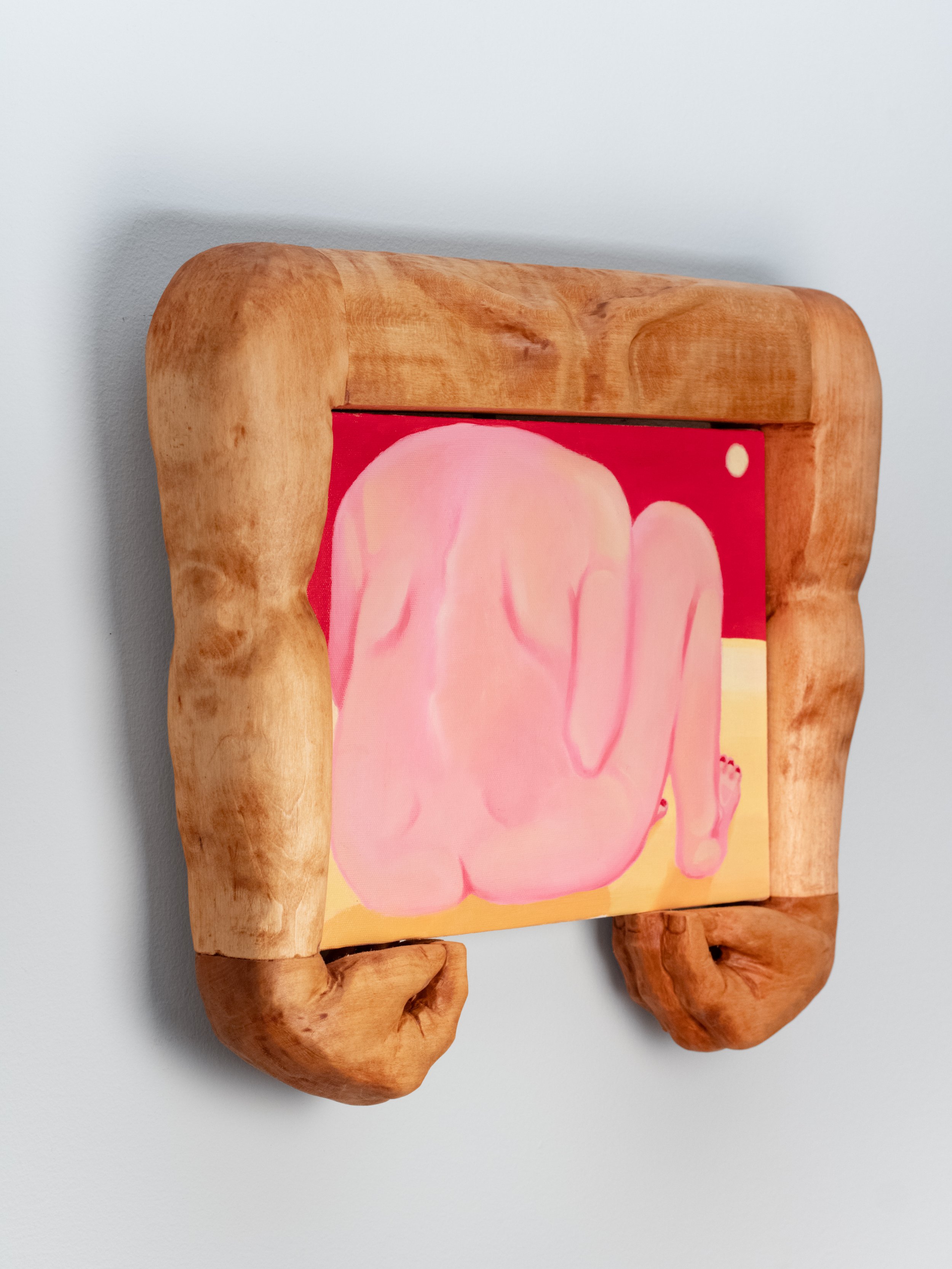 Score Keeper, Oil on canvas with hand-carved frame, 2025, $1,350-3.jpg