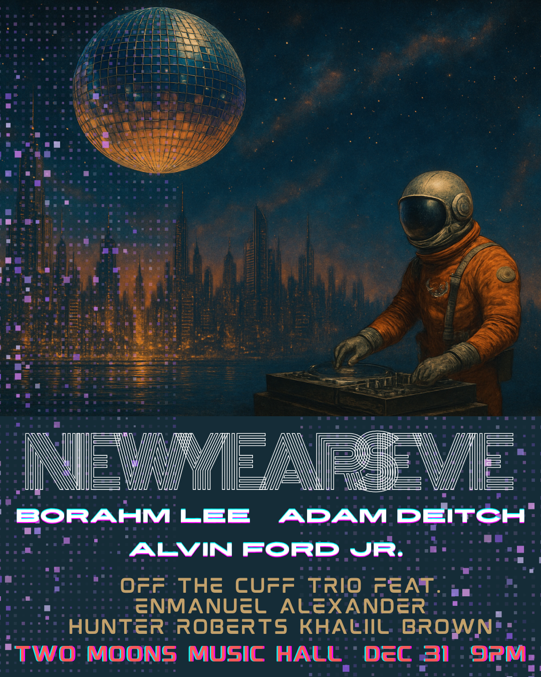 NYE with Borahm Lee, Adam Deitch & Alvin Ford Jr.