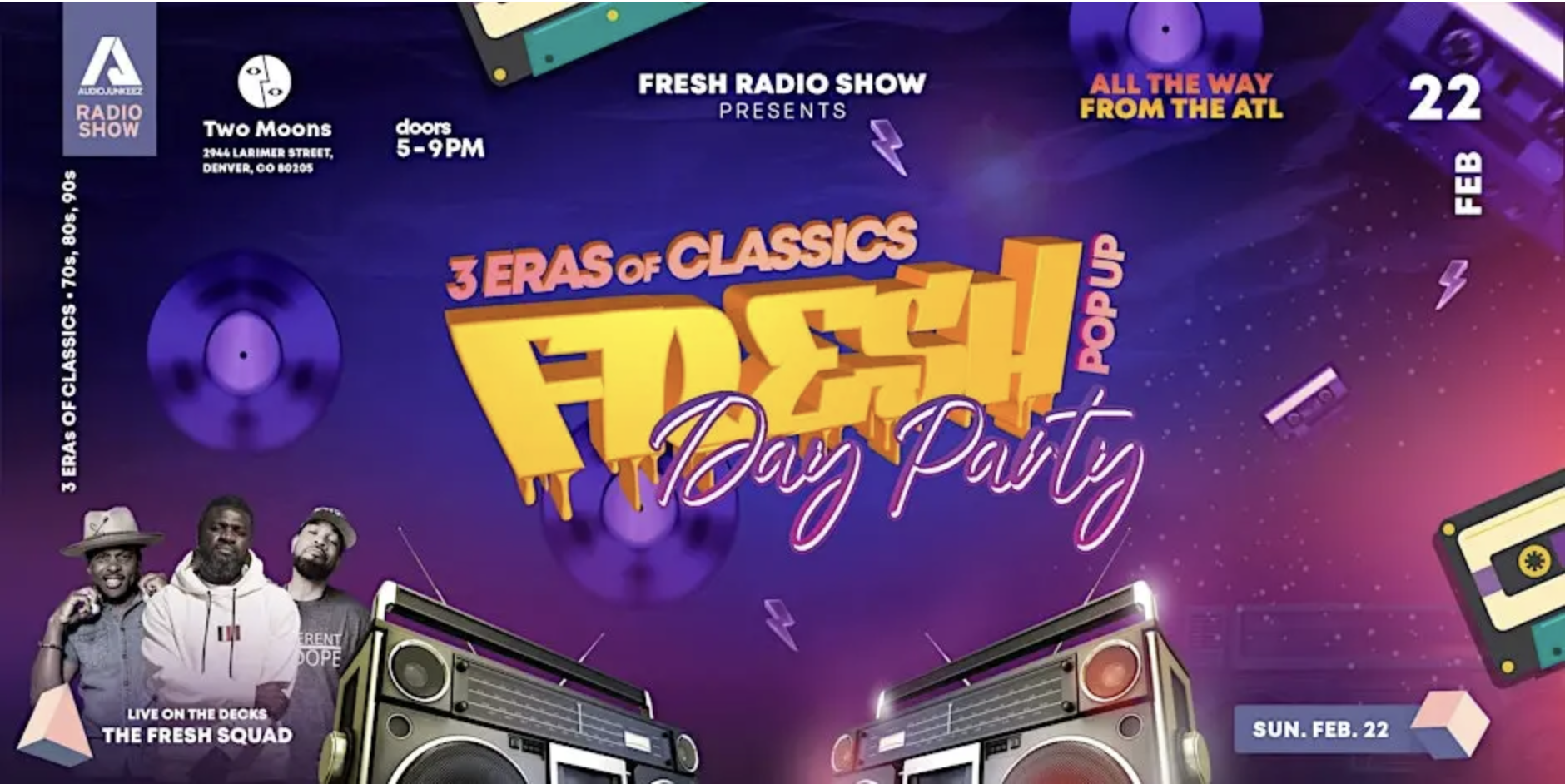 FRESH DAY PARTY '3 ERAS OF CLASSICS'