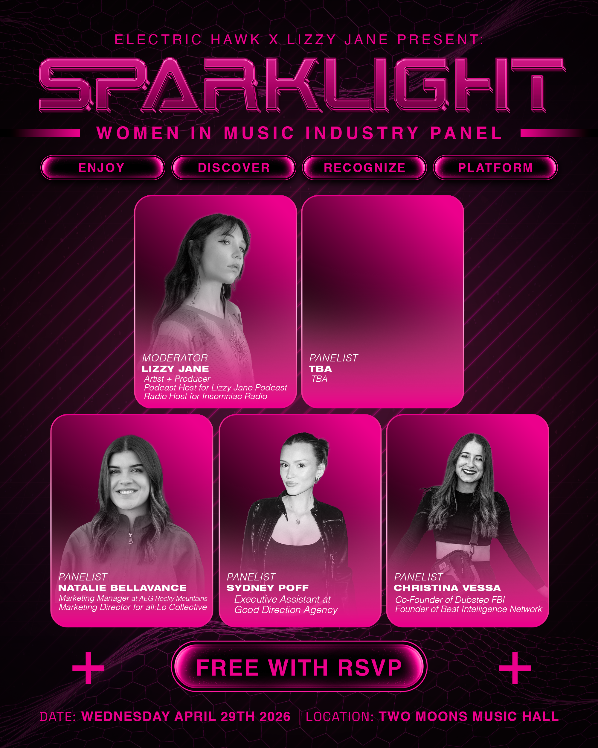 Electric Hawks &amp; Lizzy Jane Present. Sparklight 
