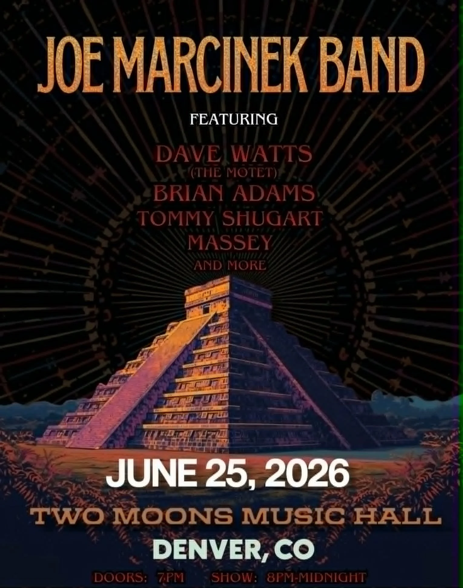 Joe Marcinek Band featuring Dave Watts, Tommy Shugart, Brian Adams, Massey & More