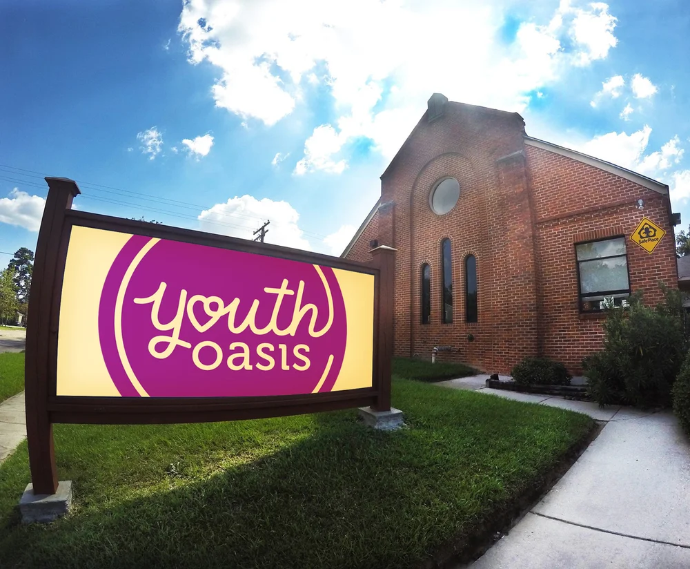 Youth Oasis signage