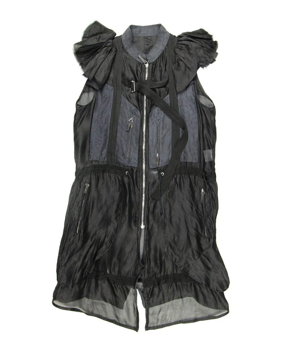 From the Archive: Revillon SS 2004 Silk Bondage Dress designed by Rick Owens. In 2003 Rick Owens took the helm of Revillon, a French furrier founded in 1723. He brought with him the silhouettes and sensibilities of his namesake label and cut from mor