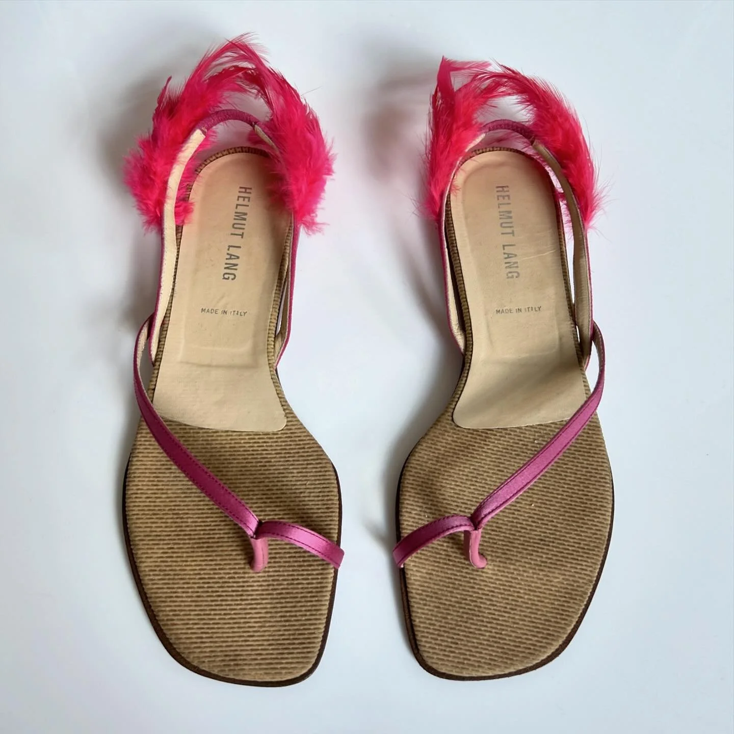 From the archive: Helmut Lang Spring 2000 feather sandals