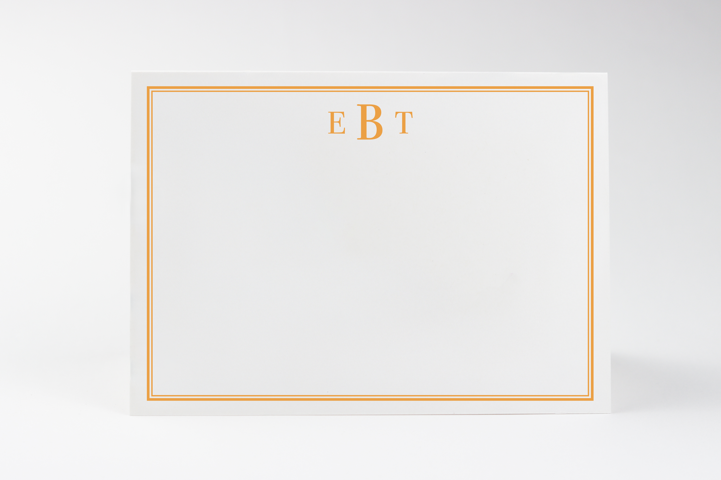 Classic Border - Initials Top Center