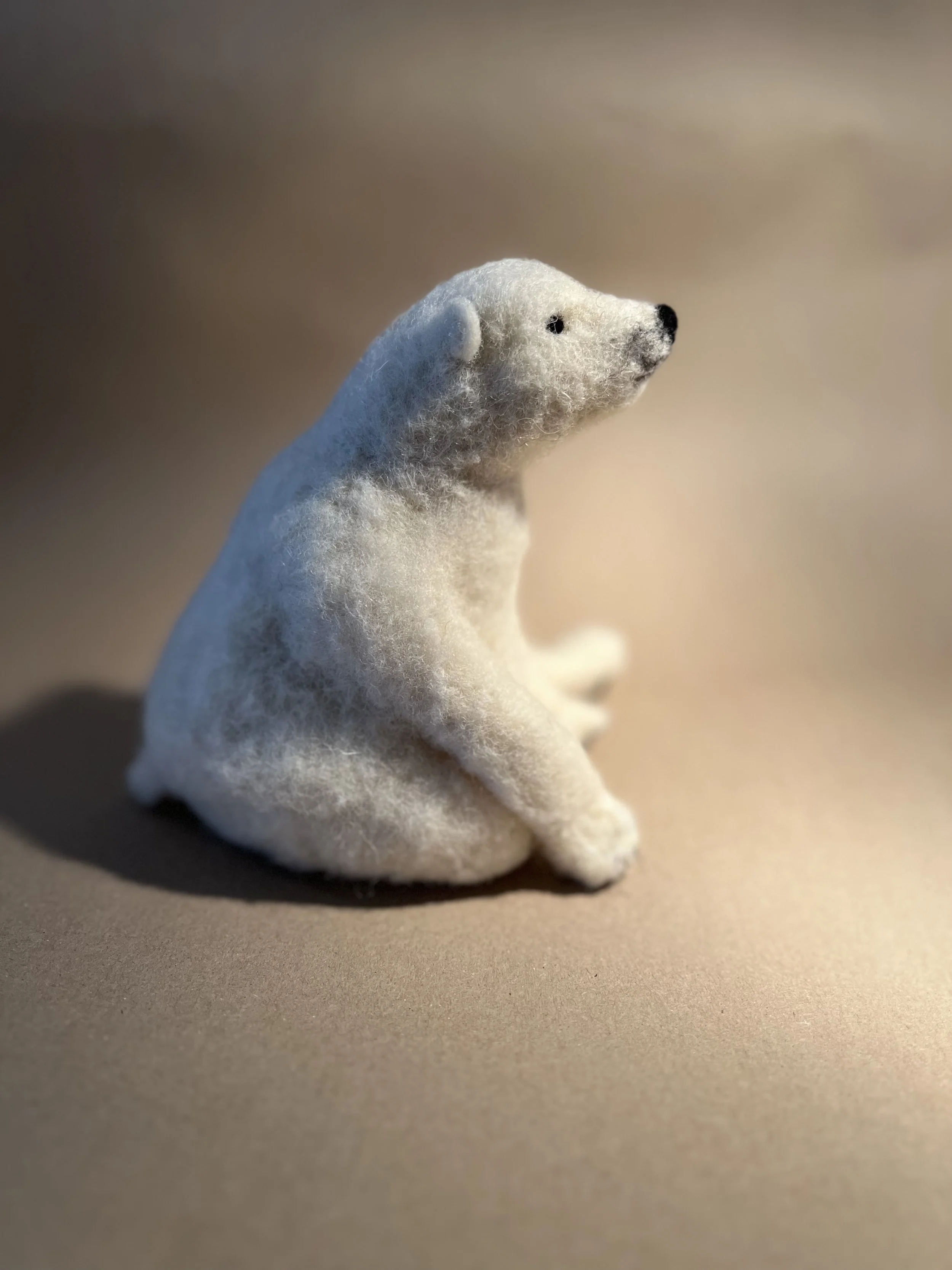 Needle felt a Polar or Brown Bear  |  9th December