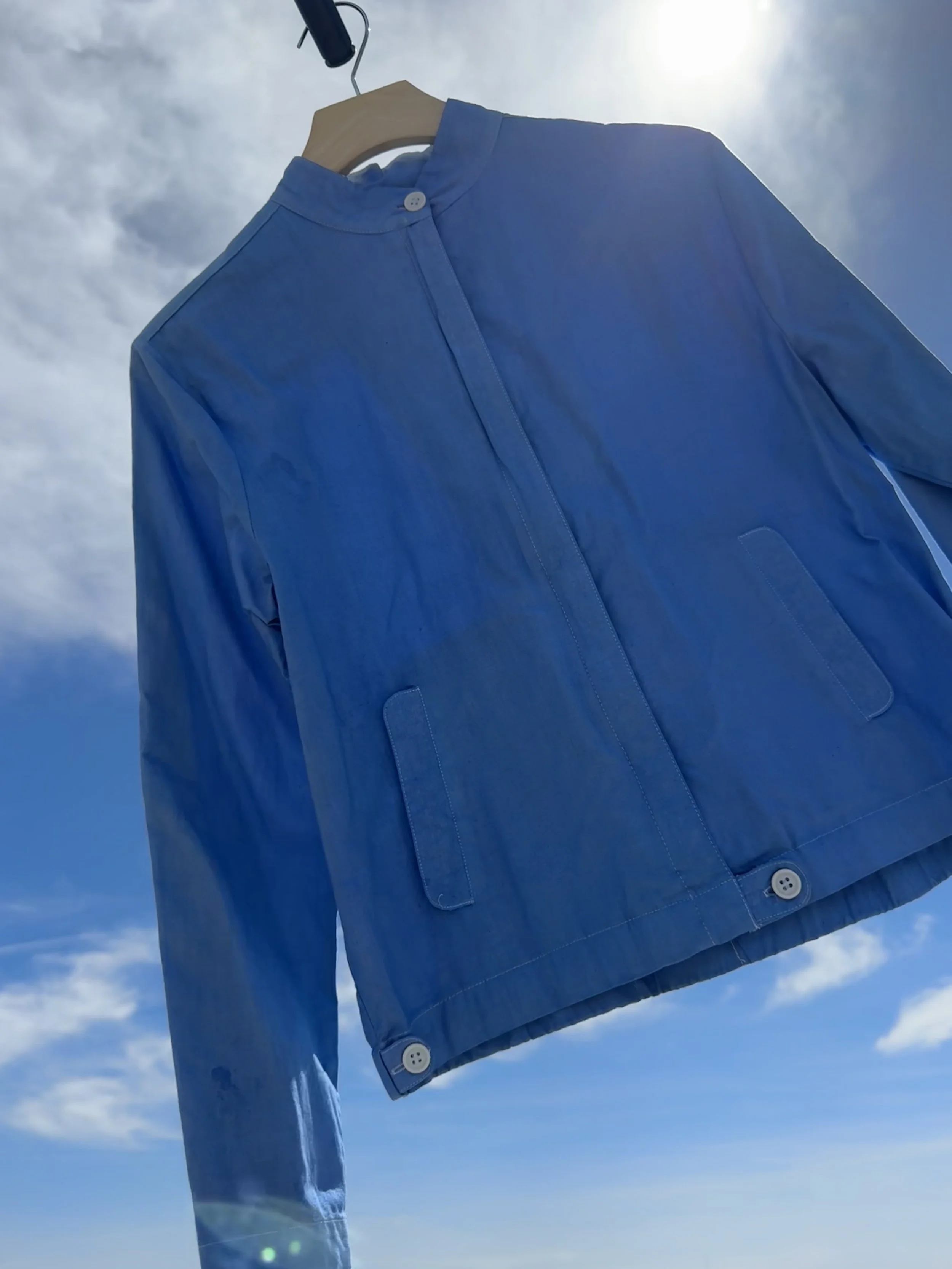 EARTH DAY DROP Nordstrom Brand Hand Dyed Cotton Jacket - 1990s