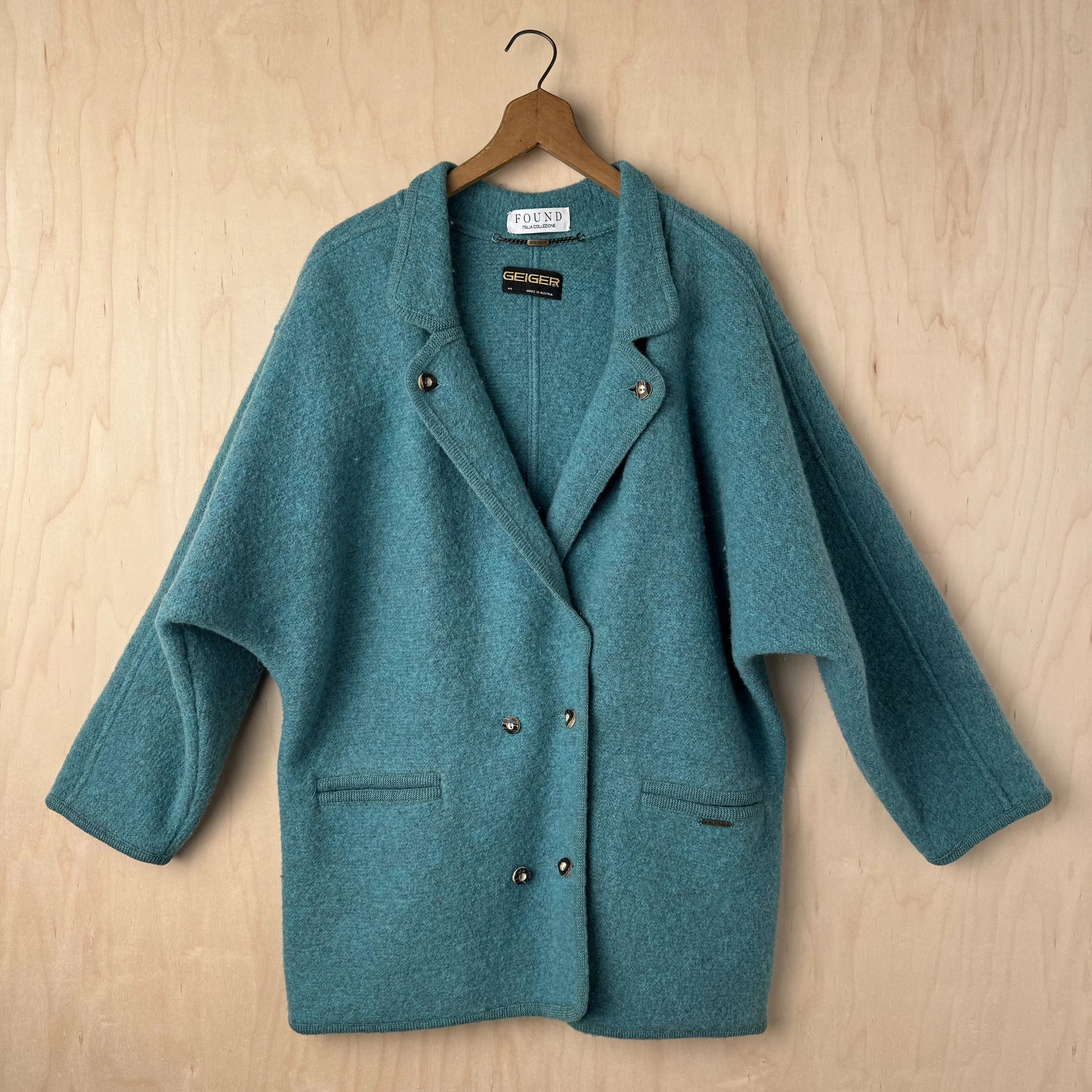 Geiger Boiled Wool Coat - 1980's