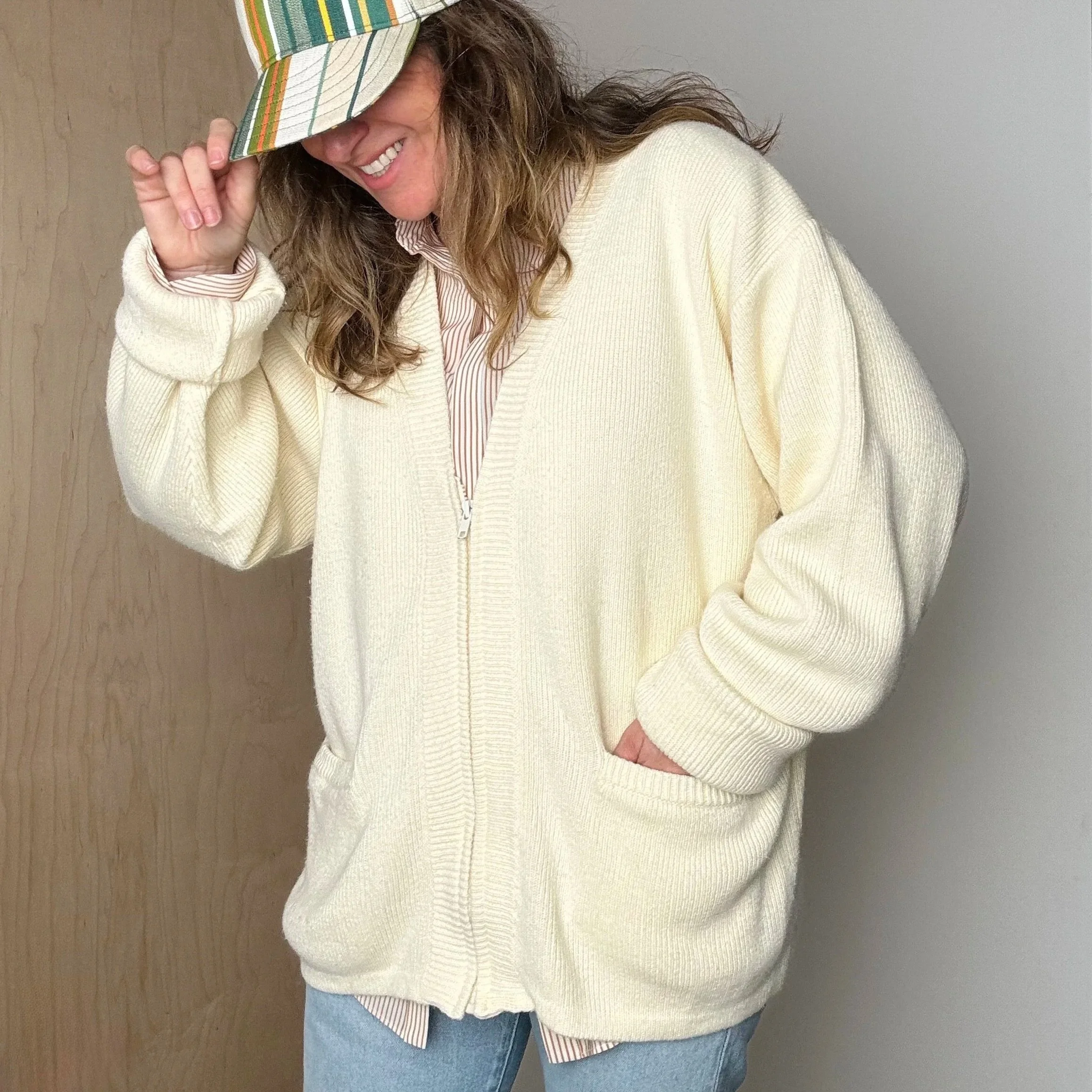 FLASH DROP 1980s Varsity Cardi