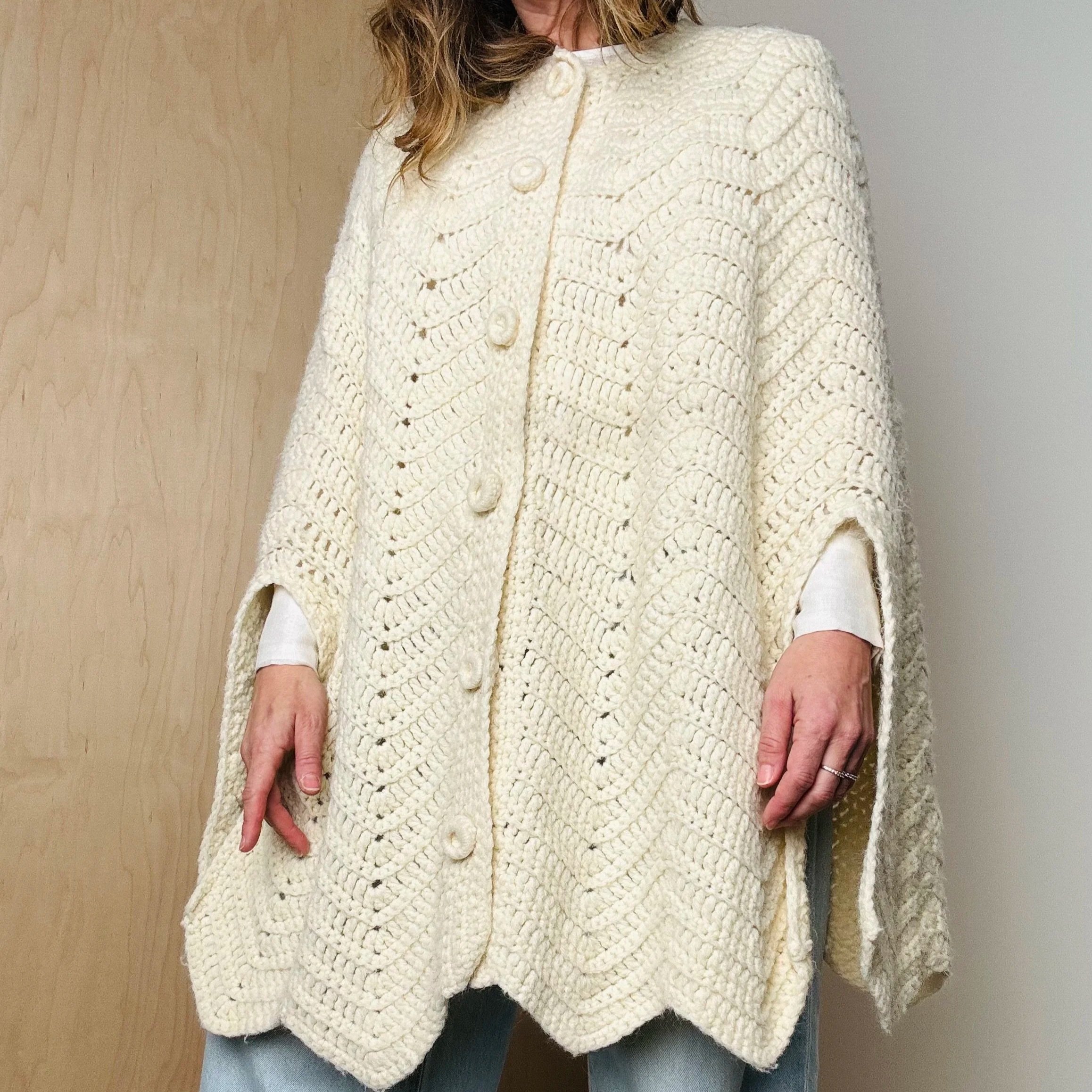 FLASH DROP Handmade Crochet Poncho