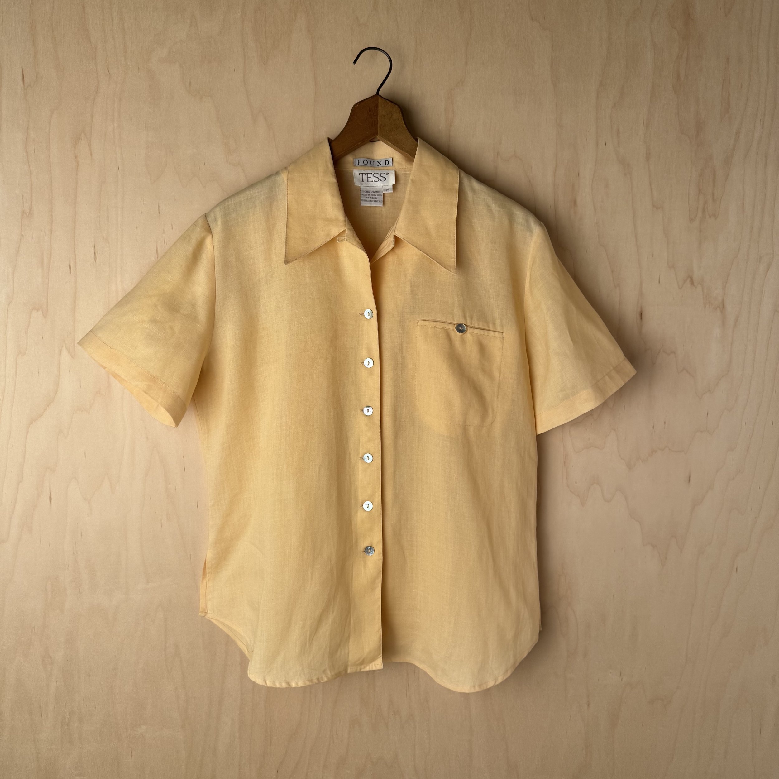 Tess Peach Blouse - 1970's