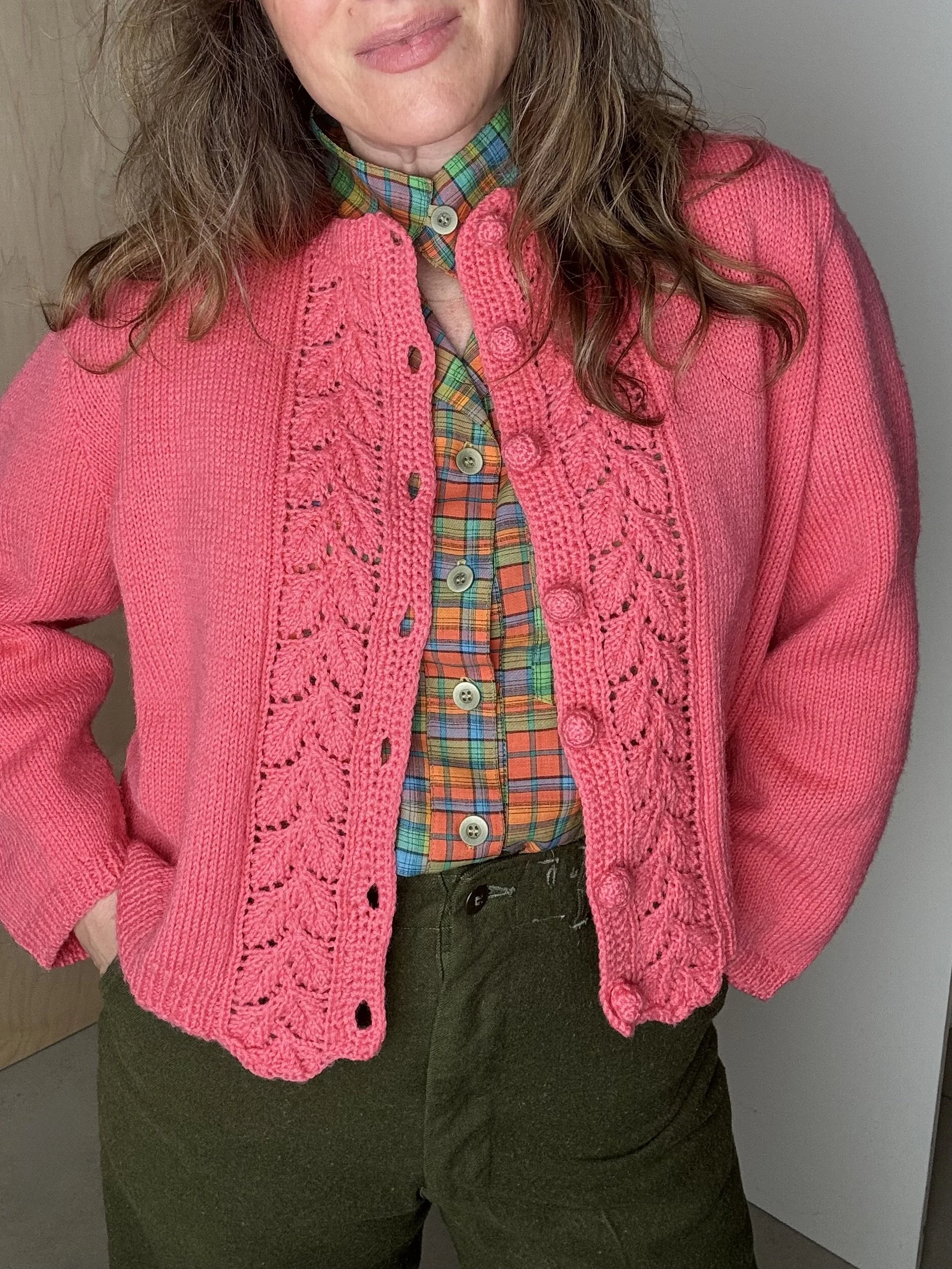 FLASH DROP 1950s Pink Cardi