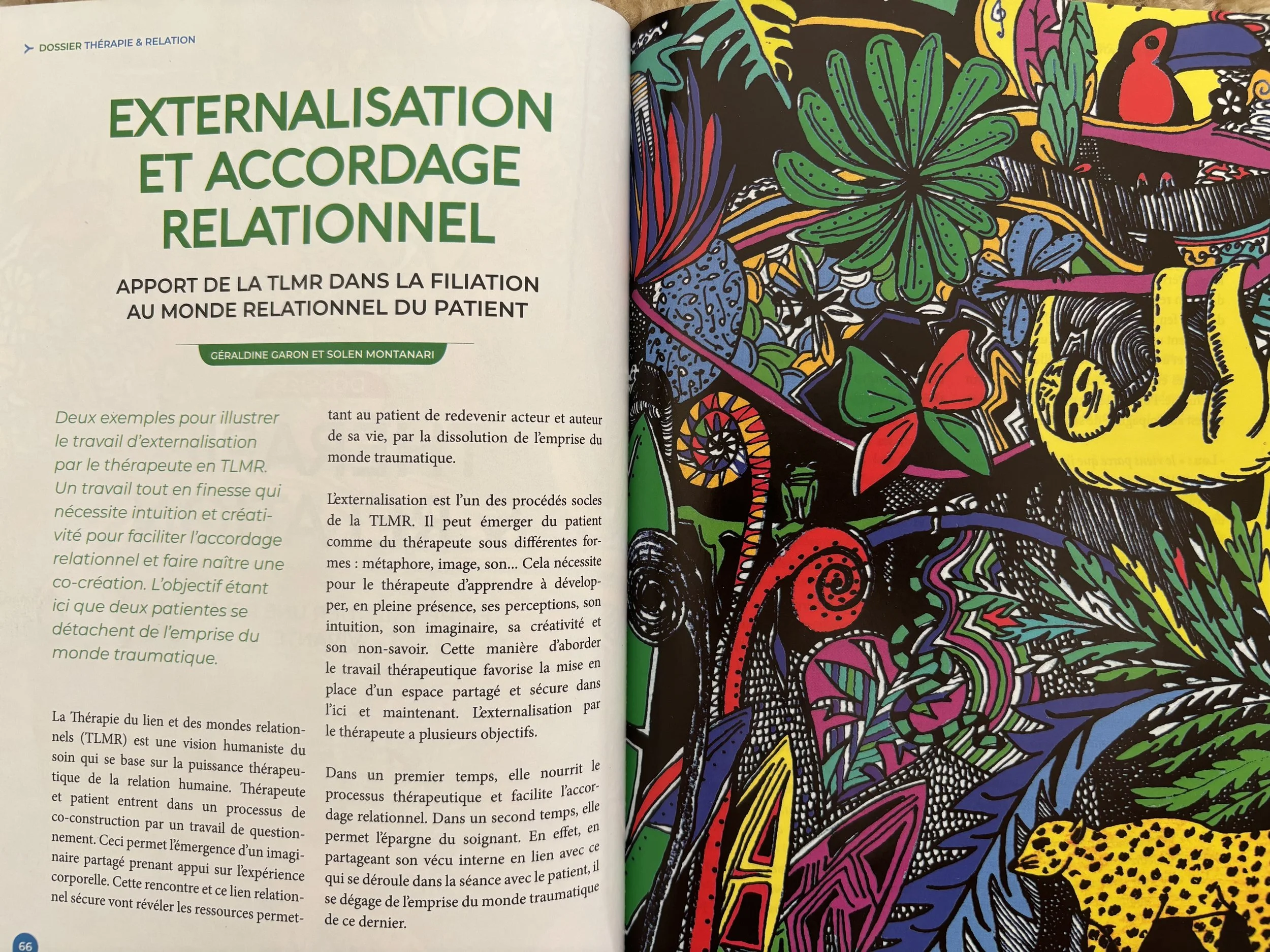 Une singularité de la Thérapie du Lien et des Mondes Relationnels: l'externalisation par le thérapeute