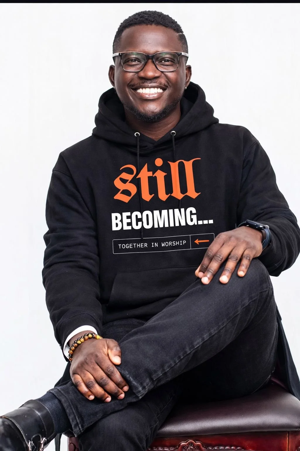 Black (Still Becoming) - Together in Worship Hoodie