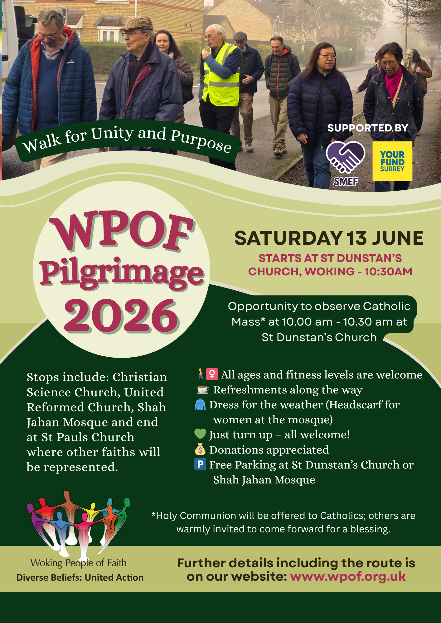 Woking People of Faith Pilgrimage 2026
