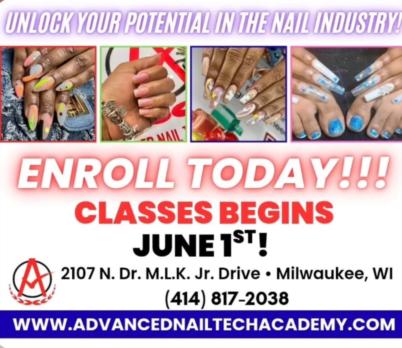 Tap in with intention today. The nail industry is growing, creative, and full of opportunity &mdash; and there&rsquo;s a seat waiting for you 💅✨ 

Enrollment is officially open, and our next class begins June 1 ,202. Your  transformation starts the 