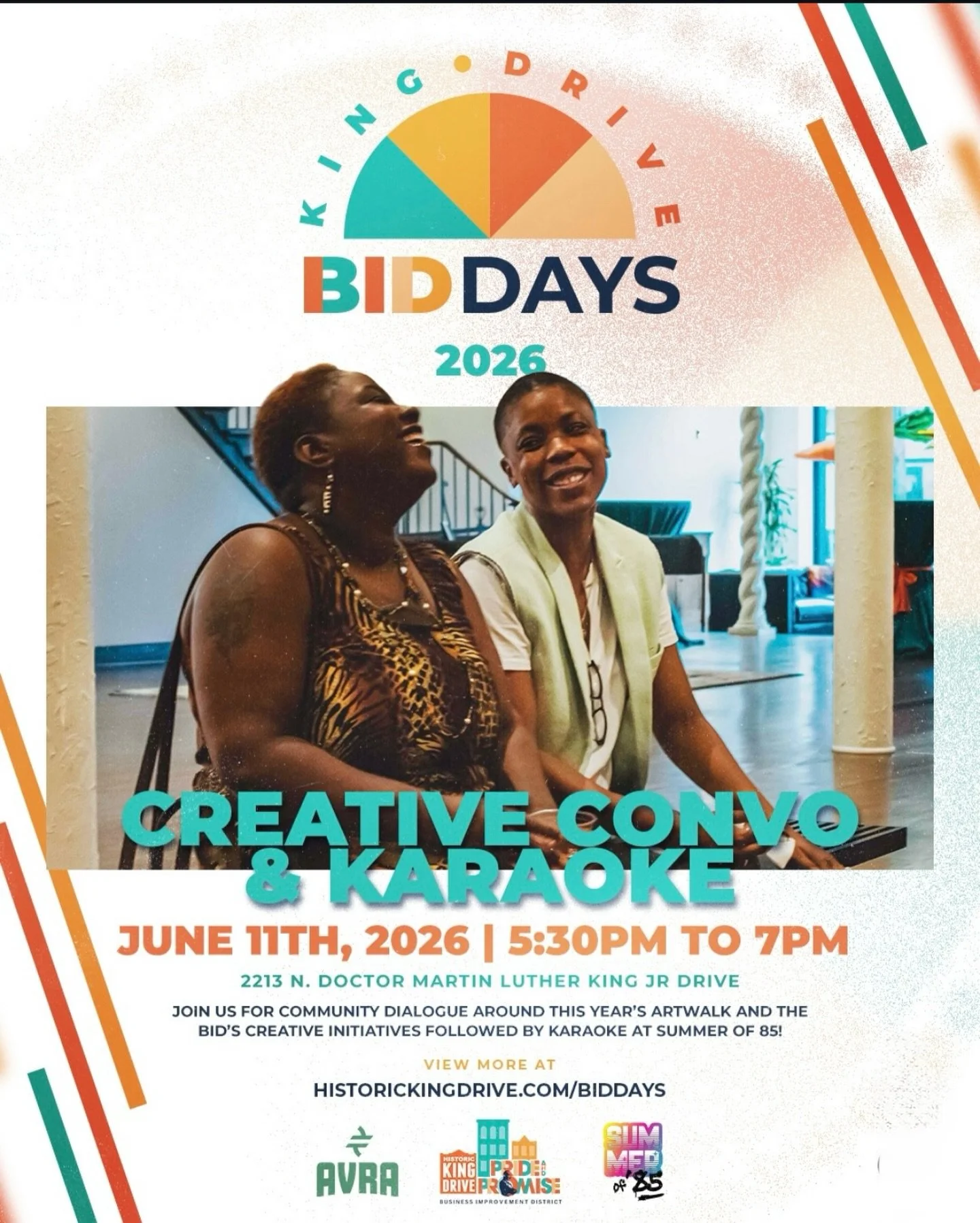 We&rsquo;re keeping the energy from the King Drive Bid Days going tonight on Historic King Drive. Join us for a creative conversation-2026 Art Walk + karaoke at @so85mke.

We can't wait to celebrate community, connection, and good vibes all evening!
