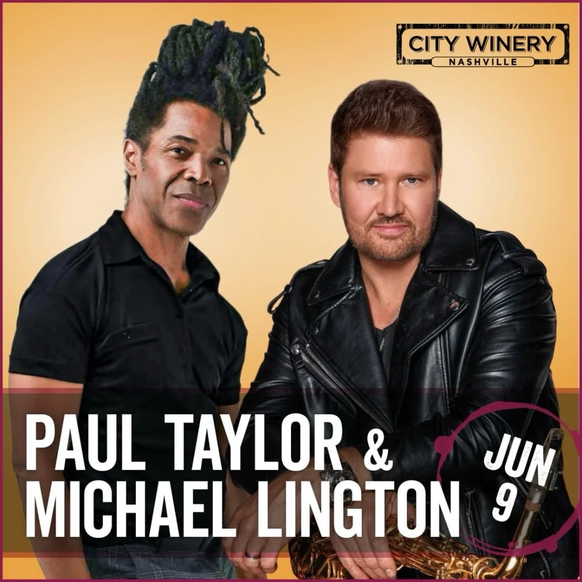 JUST ANNOUNCED 🚨
NASHVILLE! June 9 at @citywinerynsh 

Stop #2 on our June City Winery tour!
Join @paultaylorsax and me for an unforgettable night in Music City

Details &amp; Tickets: michaellington.com | citywinery.com