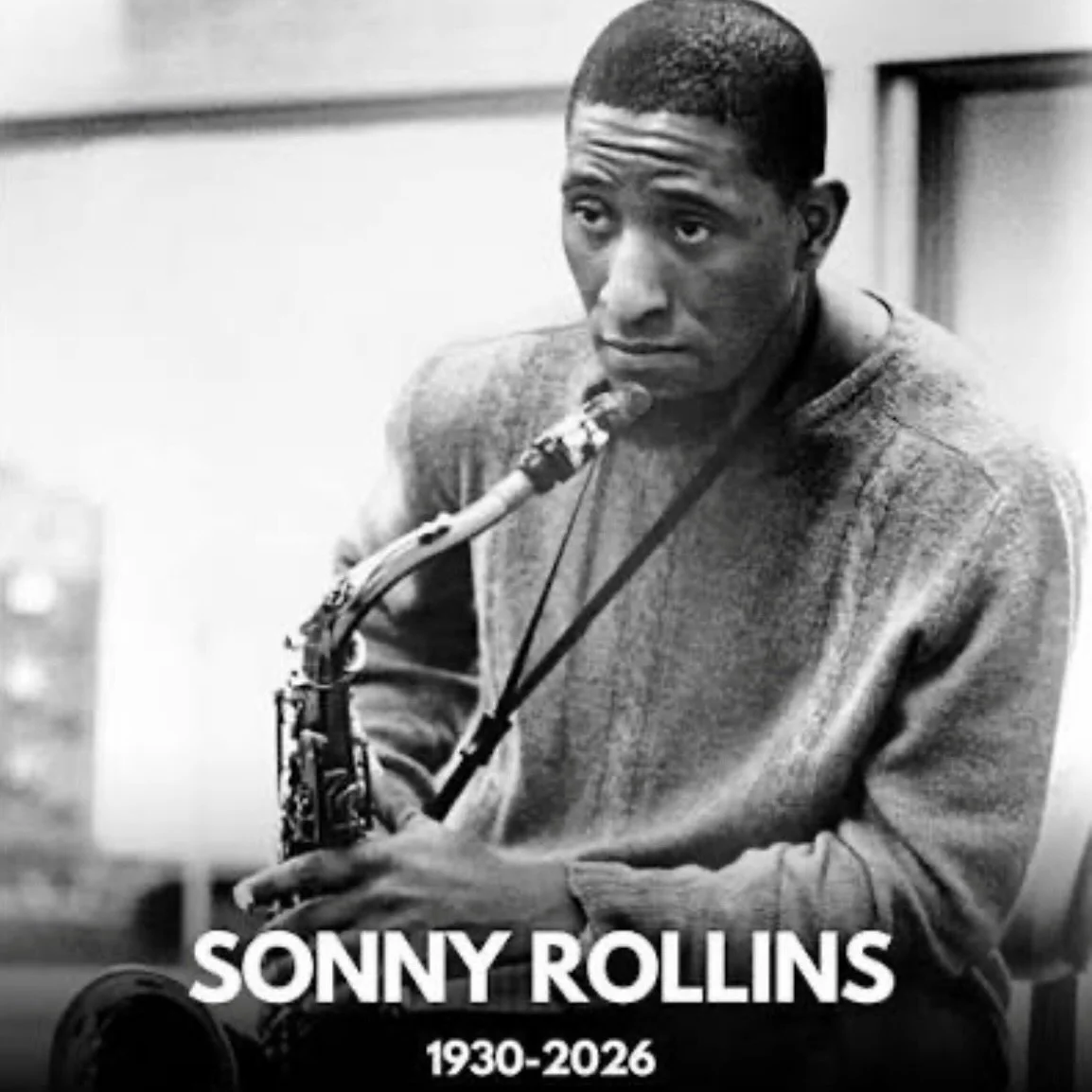 The fact that we all got to live in a time where this absolute legend of a sax player was still with us is incredible. Sonny Rollins - a national treasure, one of the greatest improvisers ever, but also such a brilliant composer. His albums helped sh