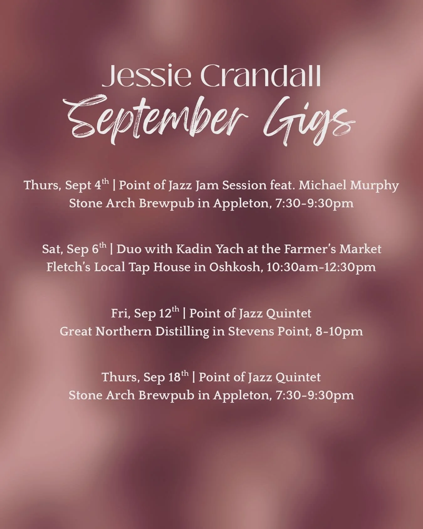 Check out my performances this month! 🎶🎶 #livemusic #jazz