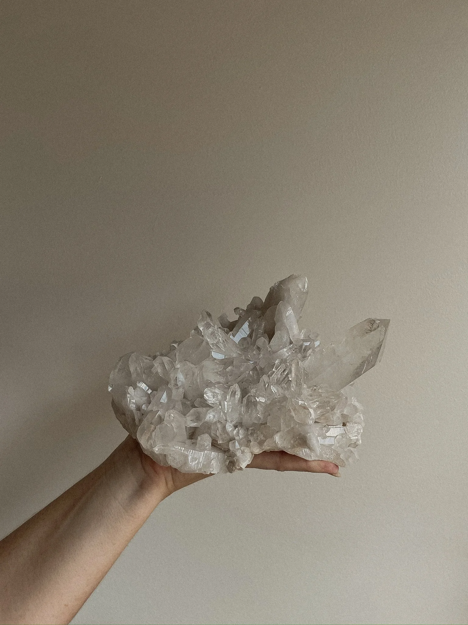 Crystal in hand