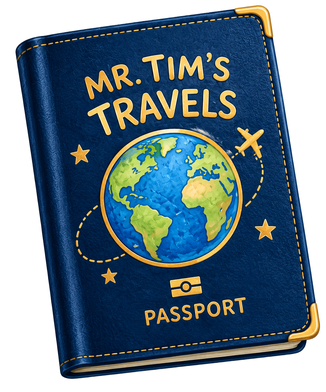 Mr. Tim's Travels passport cover